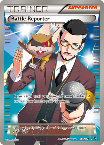 Battle Reporter (109/111) [XY: Furious Fists] - Destination Retro