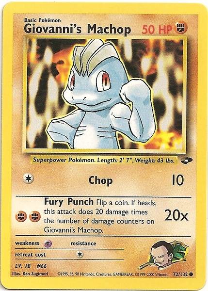 Giovanni's Machop (72/132) [Gym Challenge Unlimited] - Destination Retro