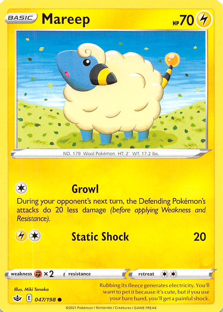 Mareep (047/198) [Sword & Shield: Chilling Reign] - Destination Retro