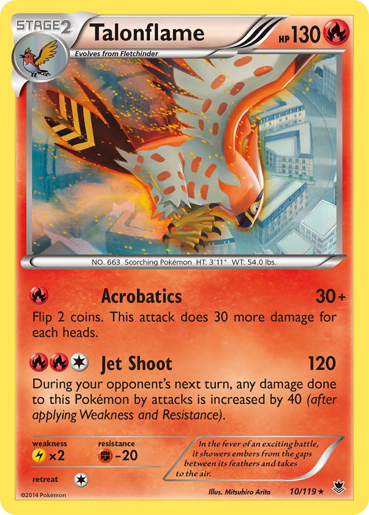 Talonflame (10/119) (Theme Deck Exclusive) [XY: Phantom Forces] - Destination Retro