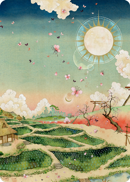Plains 1 Art Card [Kamigawa: Neon Dynasty Art Series] - Destination Retro