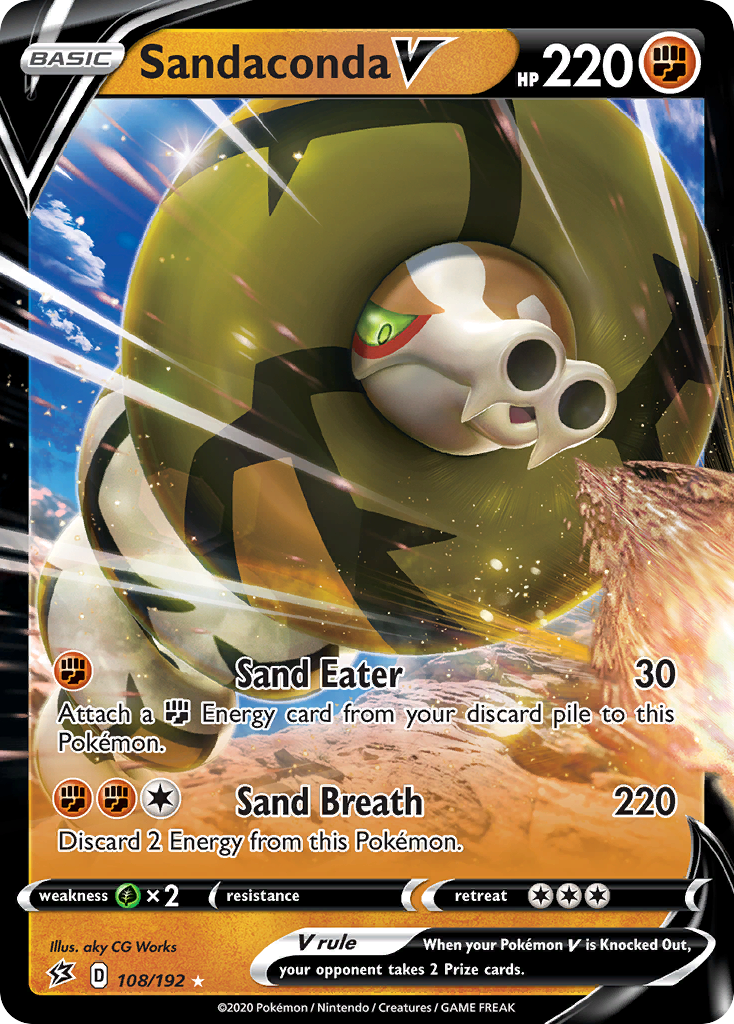 Sandaconda V (108/192) [Sword & Shield: Rebel Clash] - Destination Retro