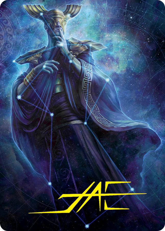 Atris, Oracle of Half-Truths Art Card (Gold-Stamped Signature) [March of the Machine Art Series] - Destination Retro