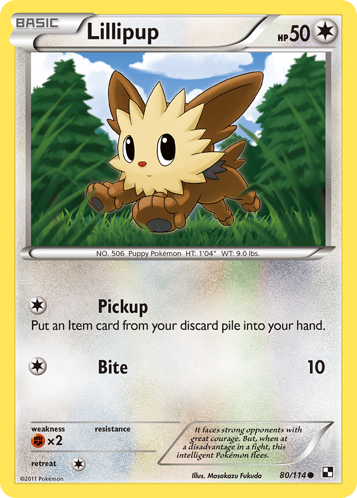 Lillipup (80/114) [Black & White: Base Set] - Destination Retro