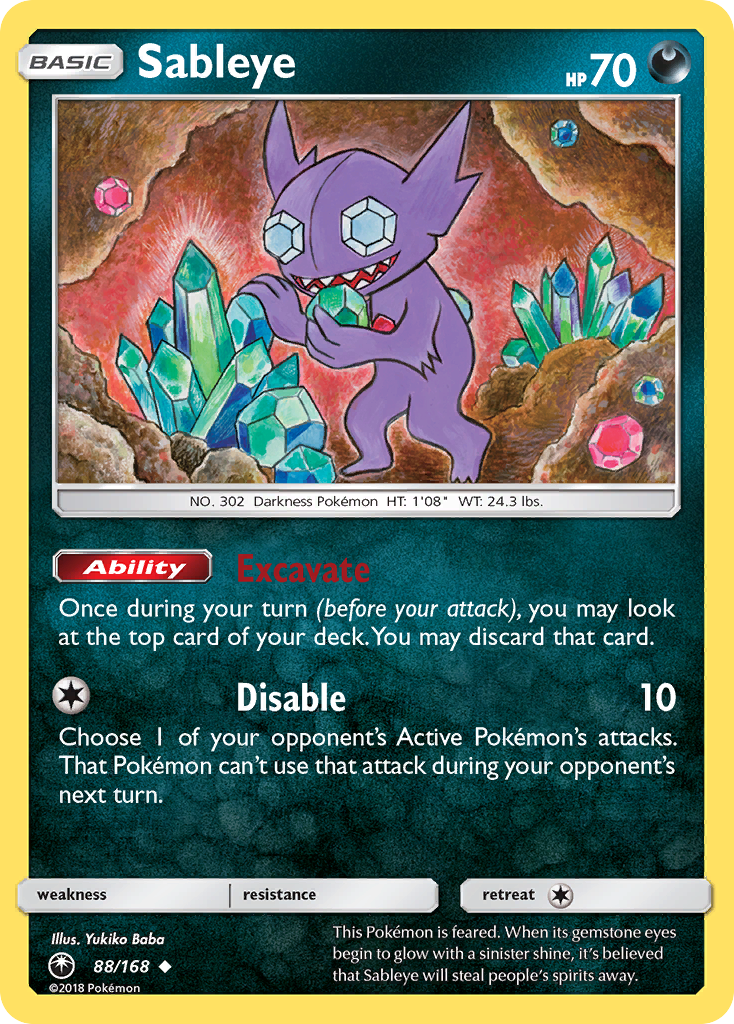 Sableye (88/168) [Sun & Moon: Celestial Storm] - Destination Retro