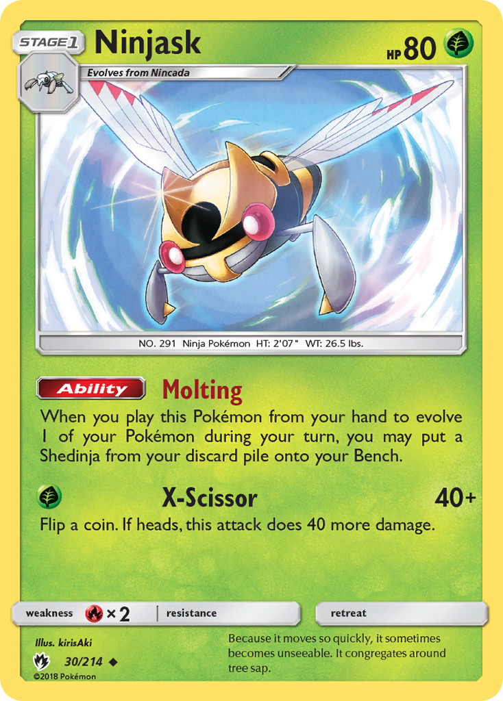 Ninjask (30/214) [Sun & Moon: Lost Thunder] - Destination Retro