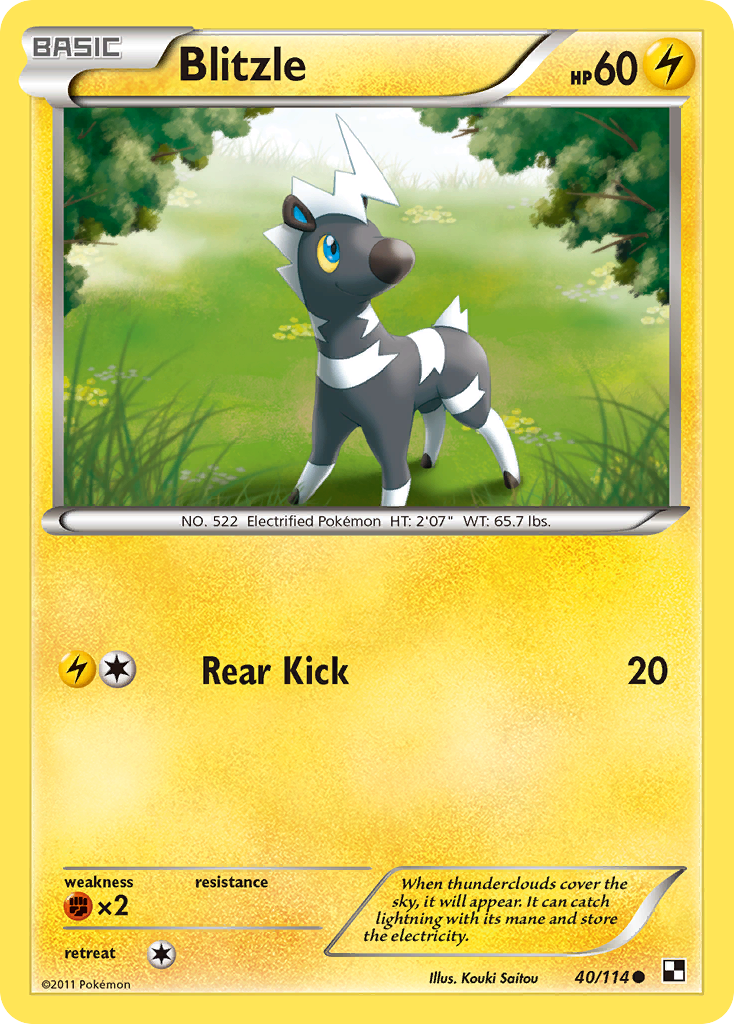 Blitzle (40/114) [Black & White: Base Set] - Destination Retro