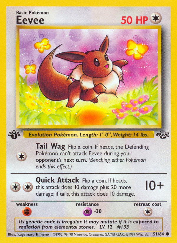 Eevee (51/64) [Jungle 1st Edition] - Destination Retro