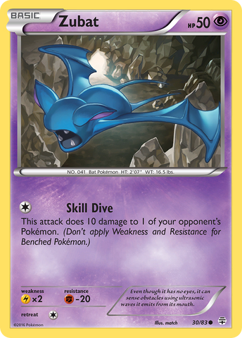 Zubat (30/83) [XY: Generations] - Destination Retro