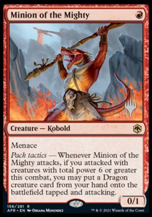 Minion of the Mighty (Promo Pack) [Dungeons & Dragons: Adventures in the Forgotten Realms Promos] - Destination Retro