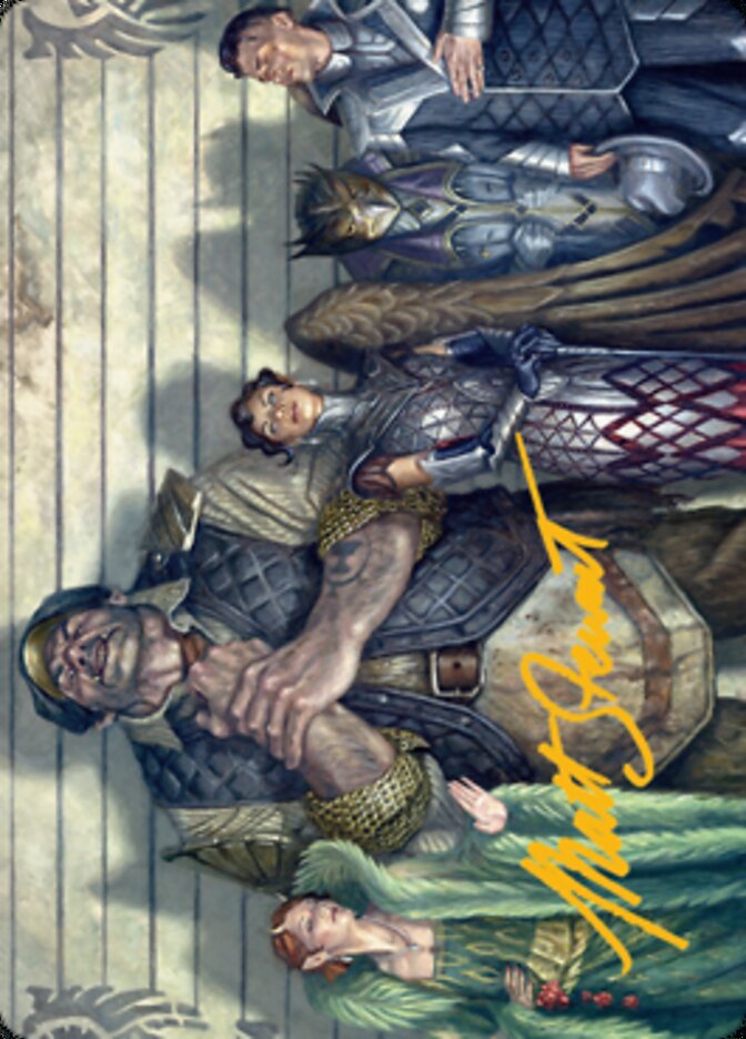 Rogues' Gallery Art Card (Gold-Stamped Signature) [Streets of New Capenna Art Series] - Destination Retro
