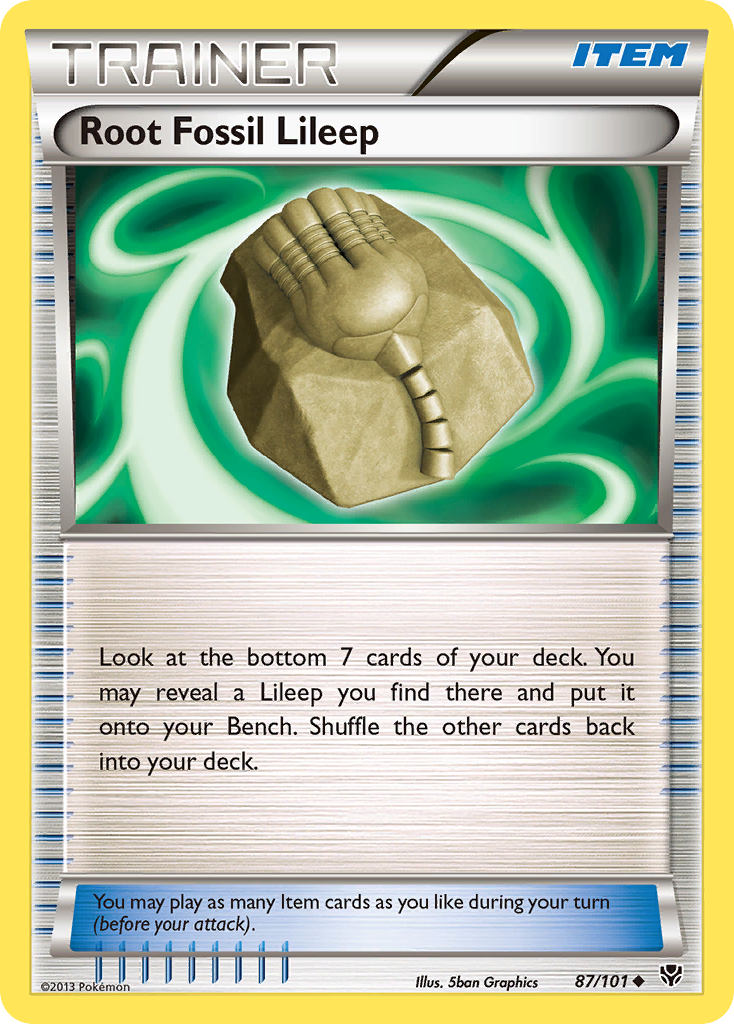 Root Fossil Lileep (87/101) [Black & White: Plasma Blast] - Destination Retro