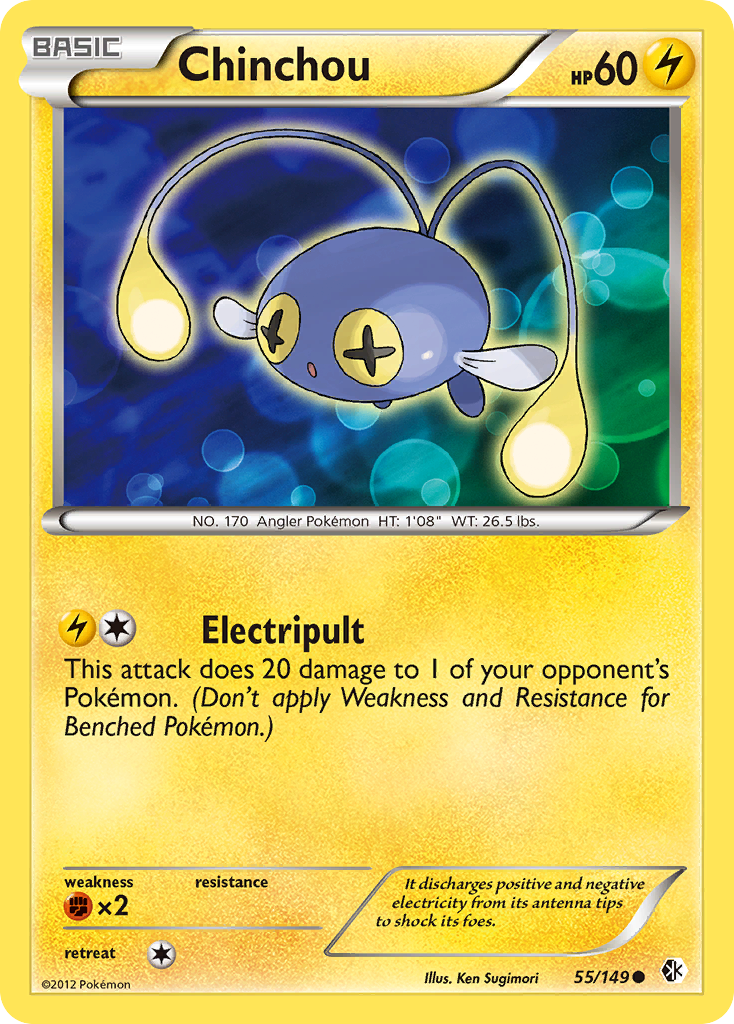 Chinchou (55/149) [Black & White: Boundaries Crossed] - Destination Retro
