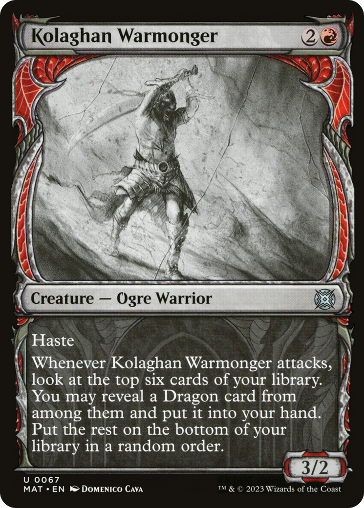 Kolaghan Warmonger (Showcase) [March of the Machine: The Aftermath] - Destination Retro