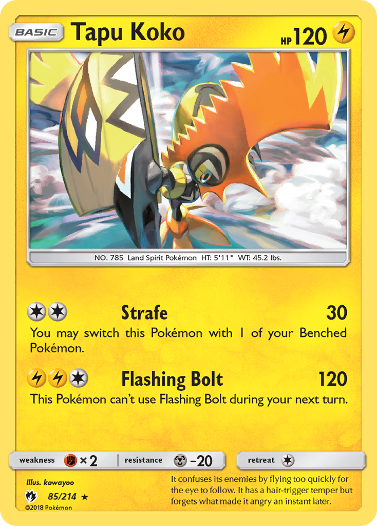 Tapu Koko (85/214) [Sun & Moon: Lost Thunder] - Destination Retro