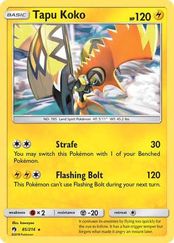 Tapu Koko (85/214) [Sun & Moon: Lost Thunder] - Destination Retro