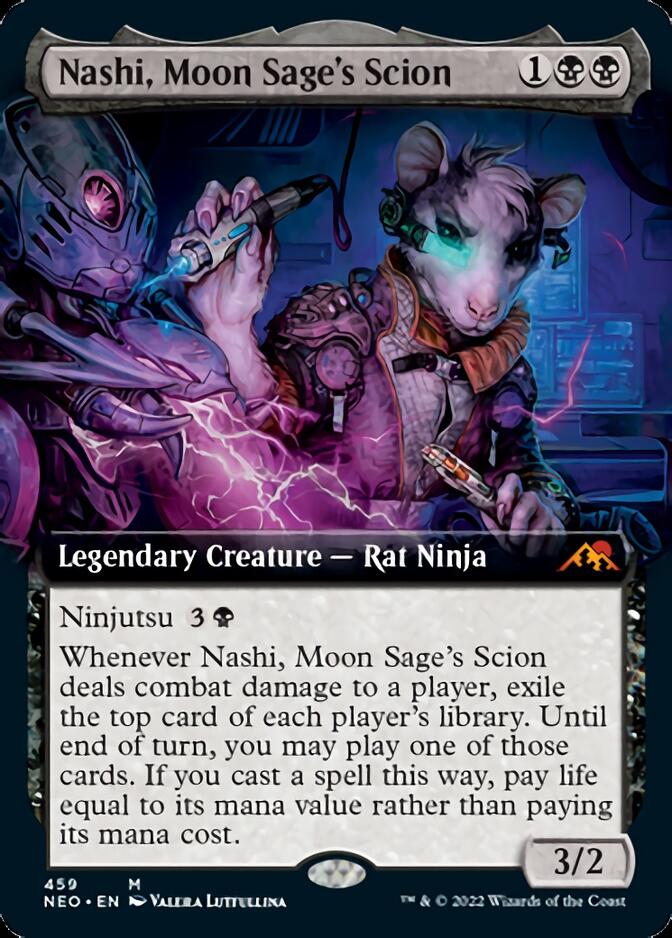 Nashi, Moon Sage's Scion (Extended Art) [Kamigawa: Neon Dynasty] - Destination Retro