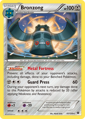 Bronzong (61/124) [XY: Fates Collide] - Destination Retro