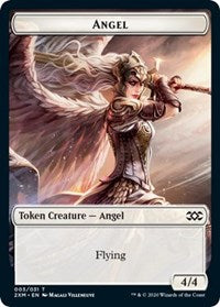 Angel // Treasure Double-sided Token [Double Masters Tokens] - Destination Retro