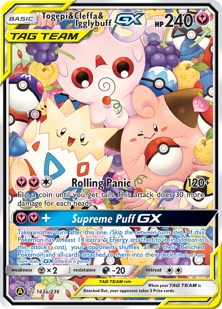 Togepi & Cleffa & Igglybuff GX (143a/236) [Alternate Art Promos] - Destination Retro