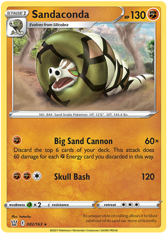 Sandaconda (082/163) [Sword & Shield: Battle Styles] - Destination Retro