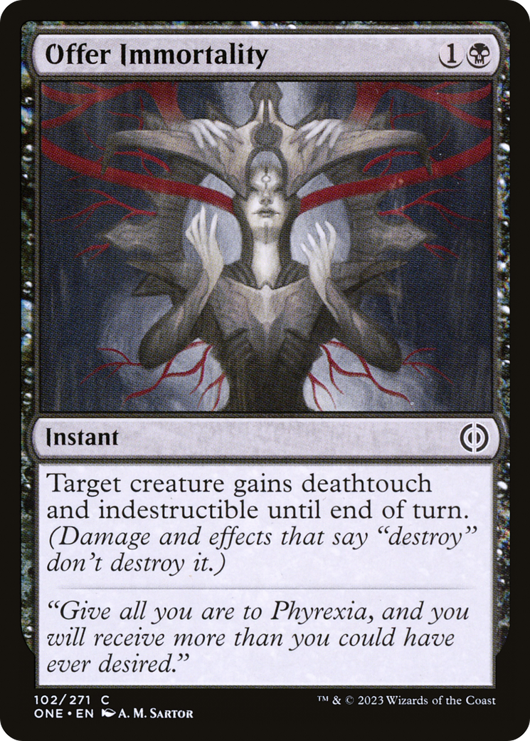 Offer Immortality [Phyrexia: All Will Be One] - Destination Retro