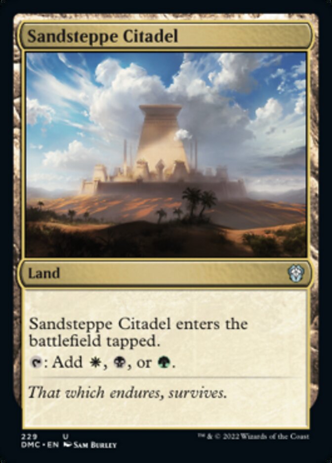 Sandsteppe Citadel [Dominaria United Commander] - Destination Retro