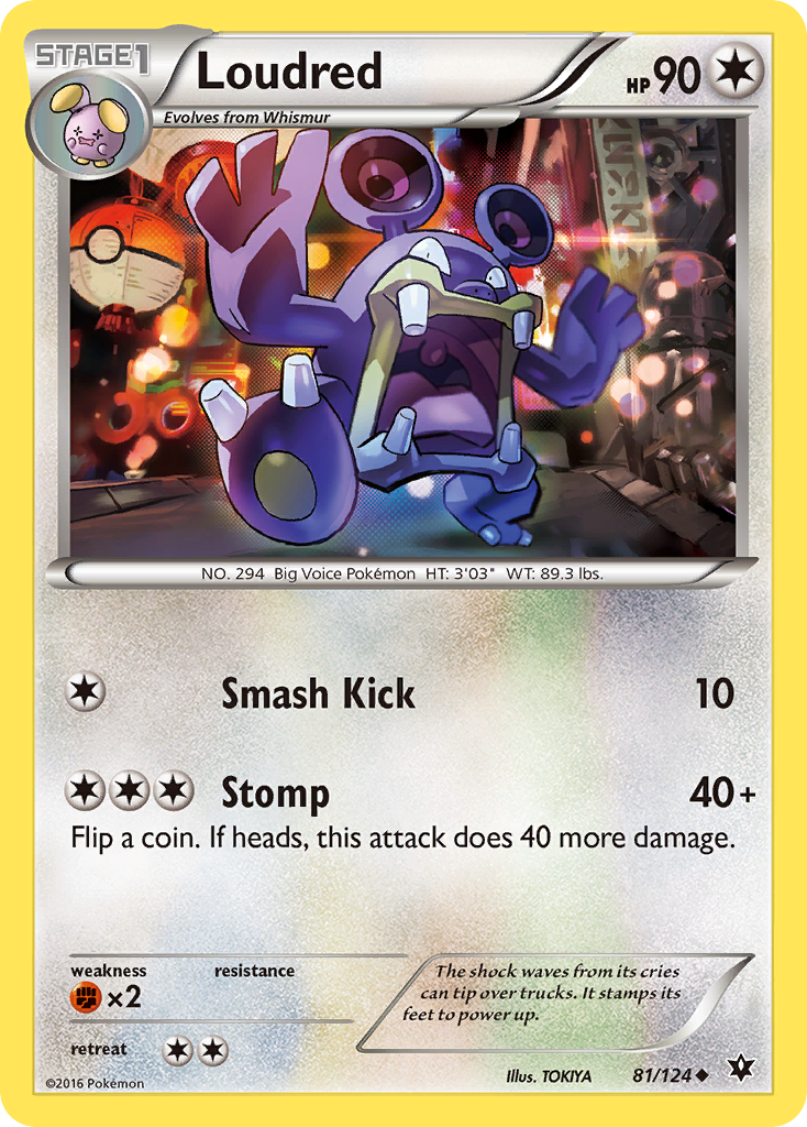 Loudred (81/124) [XY: Fates Collide] - Destination Retro