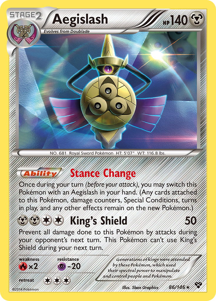 Aegislash (86/146) [XY: Base Set] - Destination Retro