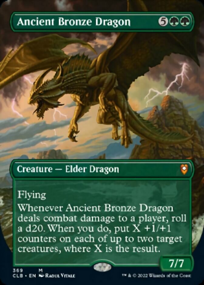 Ancient Bronze Dragon (Borderless Alternate Art) [Commander Legends: Battle for Baldur's Gate] - Destination Retro