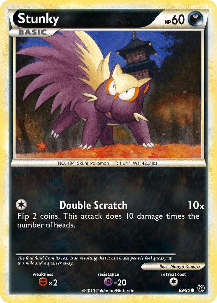 Stunky (69/90) [HeartGold & SoulSilver: Undaunted] - Destination Retro