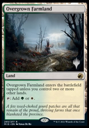 Overgrown Farmland (Promo Pack) [Innistrad: Midnight Hunt Promos] - Destination Retro