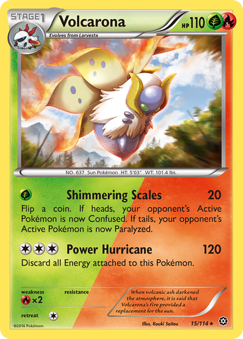 Volcarona (15/114) [XY: Steam Siege] - Destination Retro