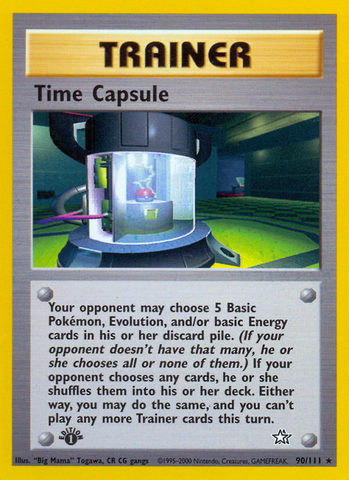 Time Capsule (90/111) [Neo Genesis 1st Edition] - Destination Retro