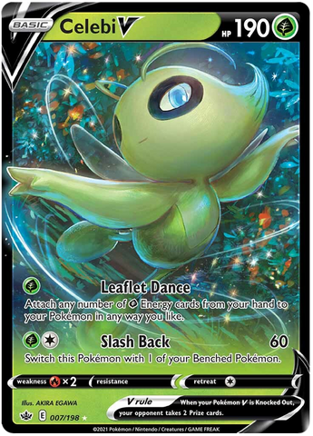 Celebi V (007/198) [Sword & Shield: Chilling Reign] - Destination Retro