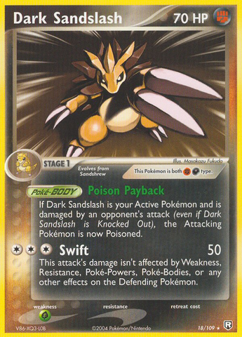 Dark Sandslash (18/109) [EX: Team Rocket Returns] - Destination Retro
