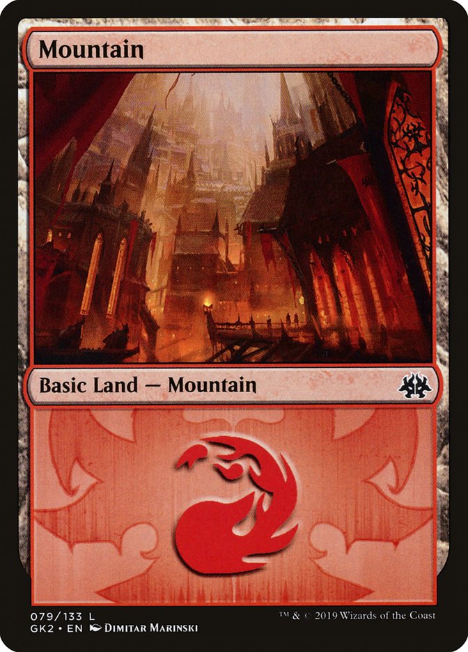 Mountain (79) [Ravnica Allegiance Guild Kit] - Destination Retro