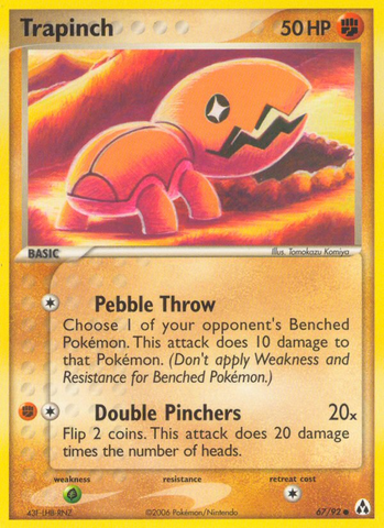 Trapinch (67/92) [EX: Legend Maker] - Destination Retro