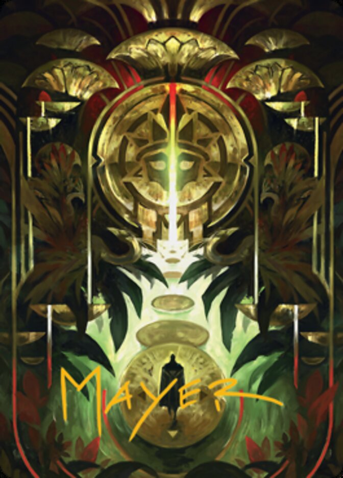 Jetmir's Garden 1 Art Card (Gold-Stamped Signature) [Streets of New Capenna Art Series] - Destination Retro