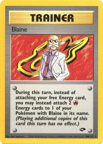 Blaine (100/132) [Gym Challenge Unlimited] - Destination Retro