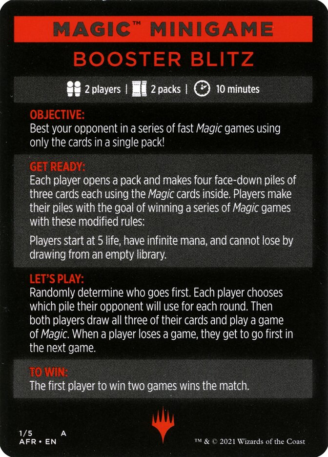 Booster Blitz (Magic Minigame) [Innistrad: Midnight Hunt Minigame] - Destination Retro