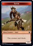 Satyr // Gold Double-sided Token [Theros Beyond Death Tokens] - Destination Retro
