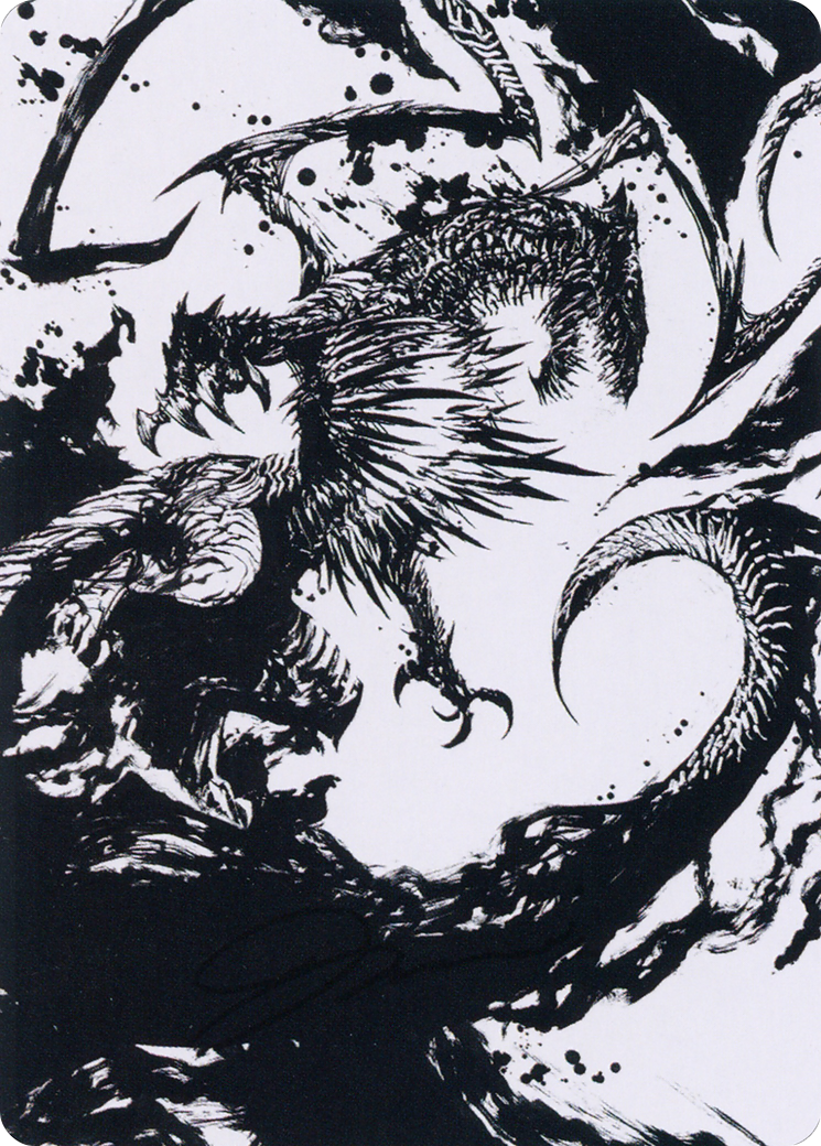 Skithiryx, the Blight Dragon Art Card [March of the Machine Art Series] - Destination Retro
