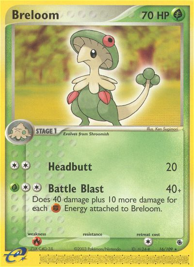 Breloom (16/109) [EX: Ruby & Sapphire] - Destination Retro