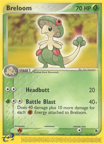 Breloom (16/109) [EX: Ruby & Sapphire] - Destination Retro