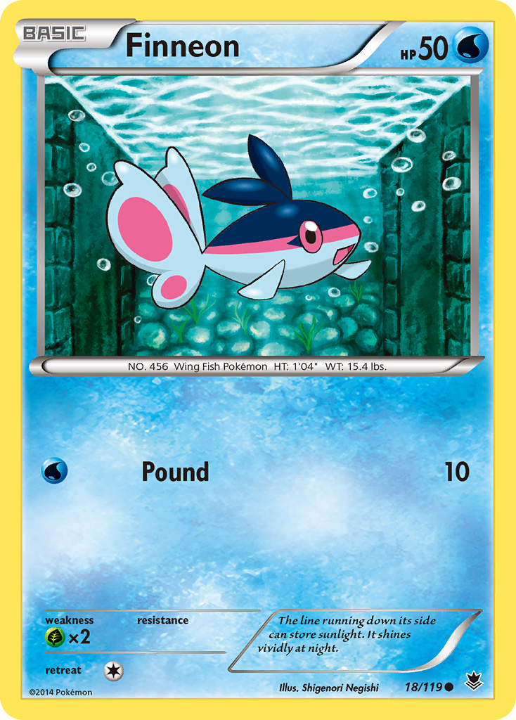 Finneon (18/119) [XY: Phantom Forces] - Destination Retro