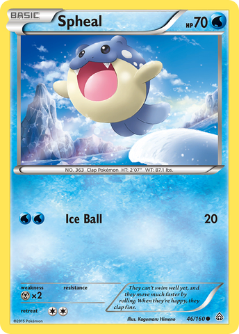 Spheal (46/160) [XY: Primal Clash] - Destination Retro
