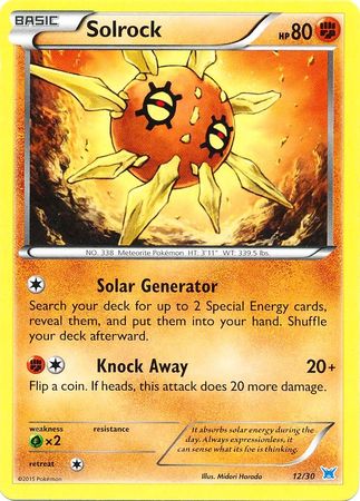 Solrock (12/30) [XY: Trainer Kit - Latias & Latios] - Destination Retro