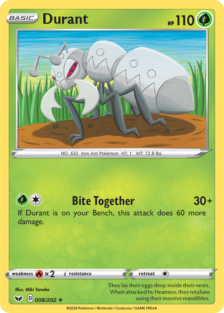 Durant (8/202) [Sword & Shield: Base Set] - Destination Retro