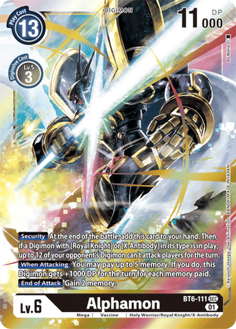 Alphamon [BT6-111] [Double Diamond] - Destination Retro